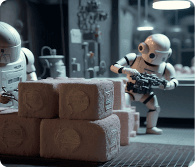 AI chatbot interface showing customer interactions